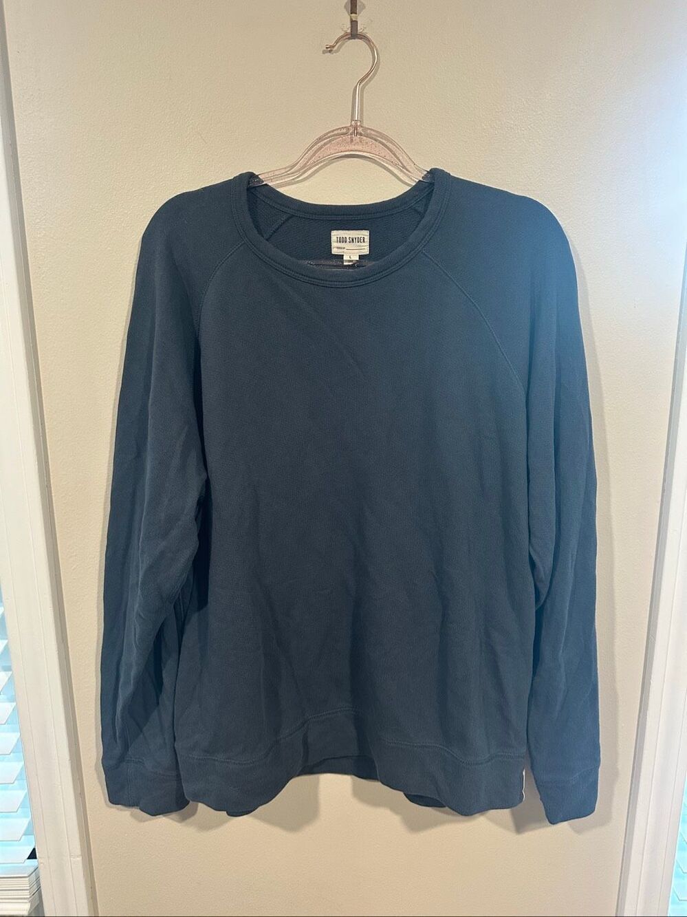 Todd Snyder Crewneck Sweatshirt Size Large Long Sleeve Blue